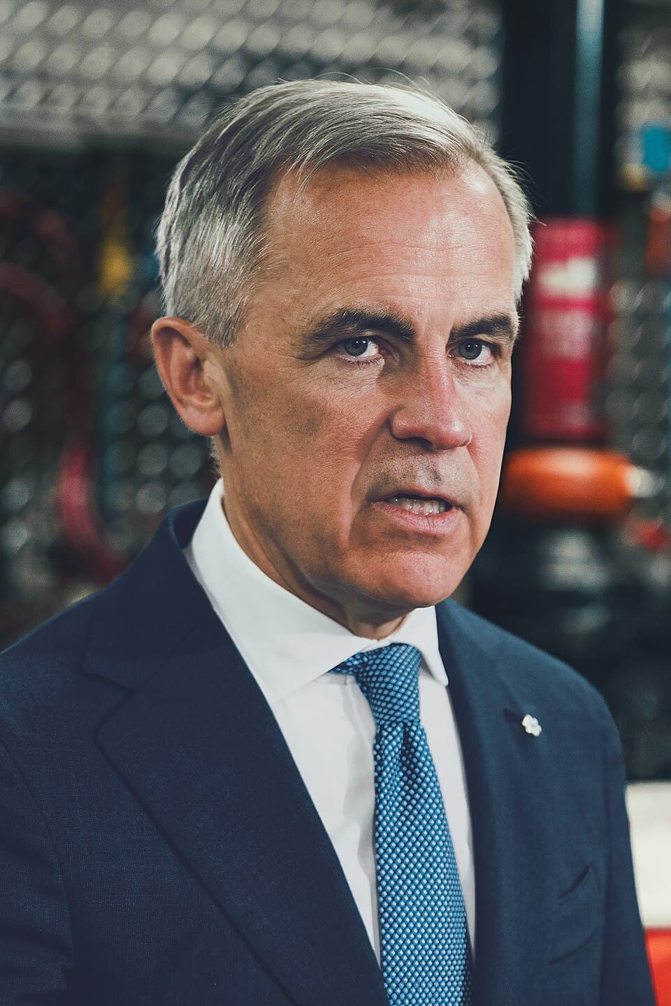 Portrait of Canadian Prime Minister Mark Carney