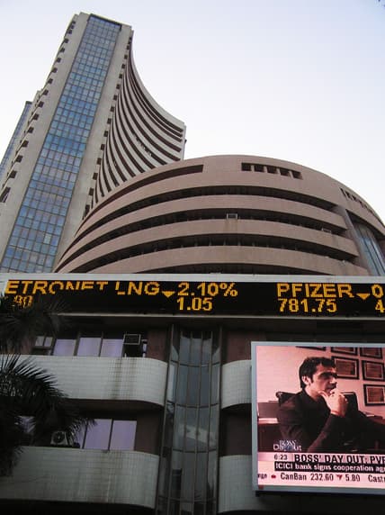 Bombay Stock Exchange building in Mumbai