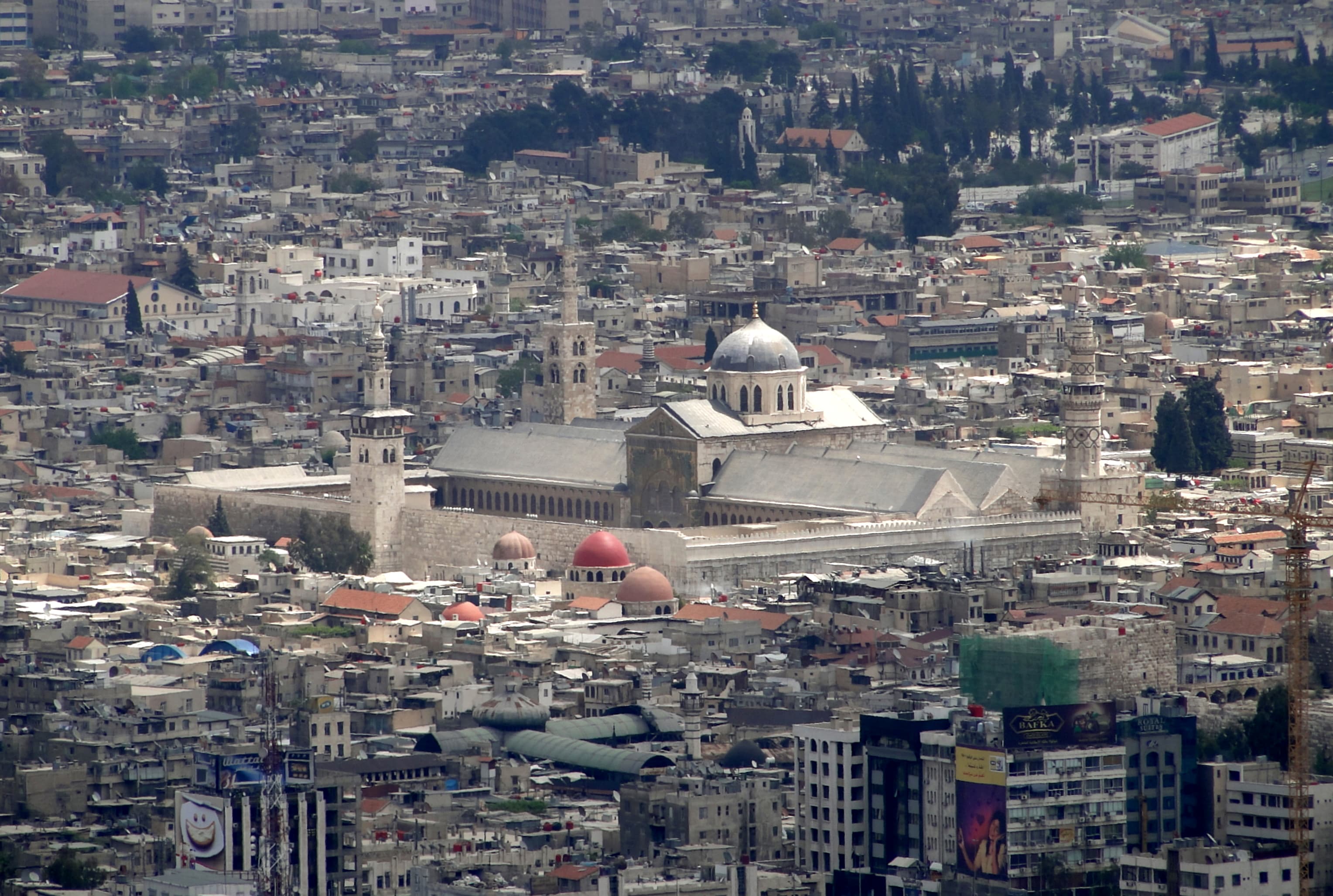 The Umayyad Mosque in Damascus, the city where SDF commander Mazloum Abdi announced the force’s dissolution at the presidential palace