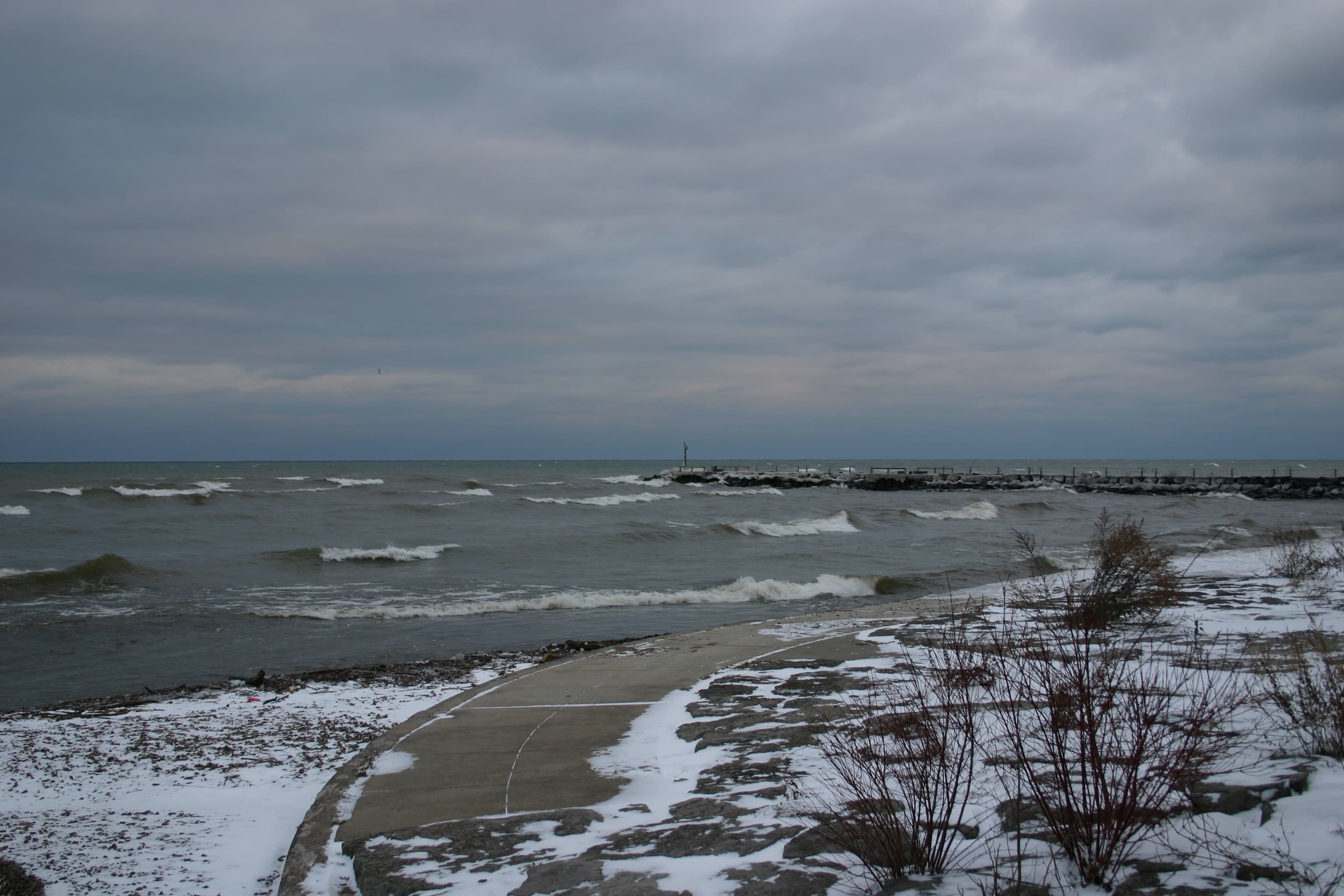 Lake Ontario seen from Webster Park on the New York shore