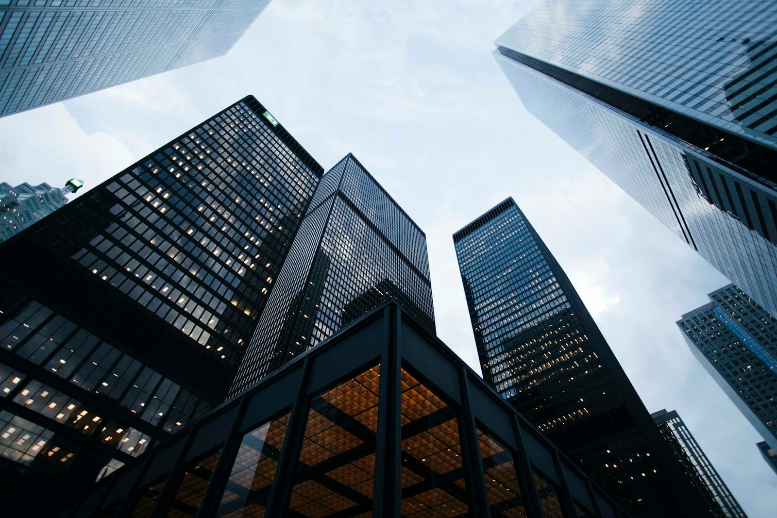 Glass office towers of the kind that house large insurers and pension funds